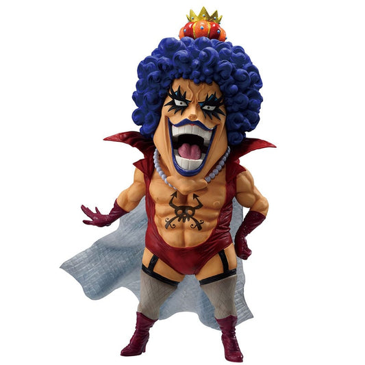 Figura Ichibansho de Emporio Ivankov de One Piece con capa blanca y cabello azul