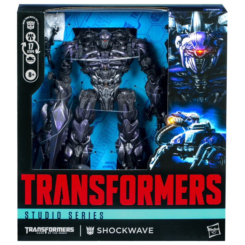 Figura Shockwave de Transformers Age of Extinction con paracaidista y figuras de Brains y Wheelie - 2