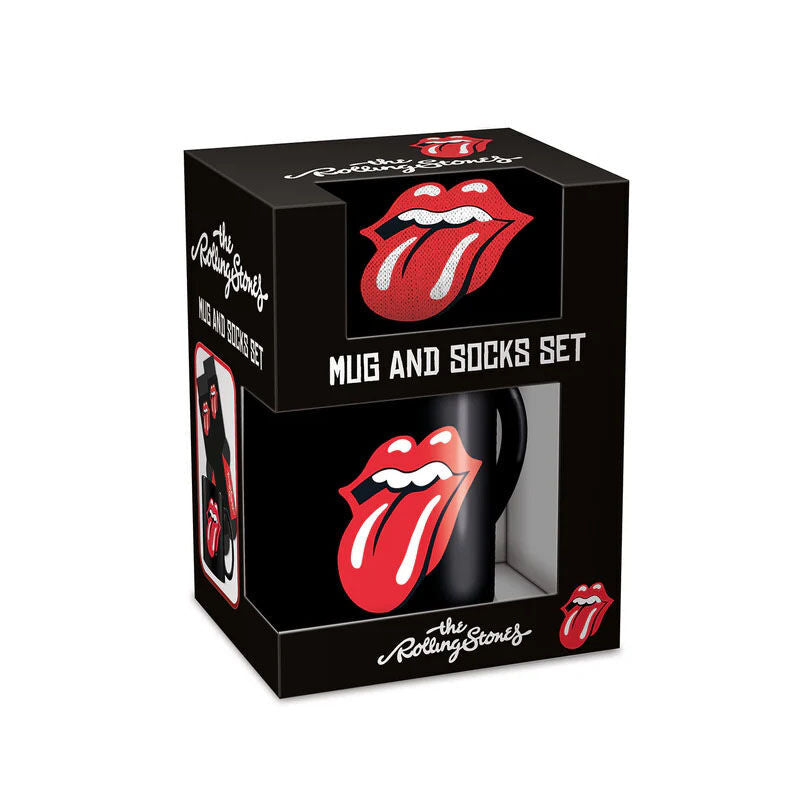 Set The Rolling Stones con taza negra y calcetines a juego - 2