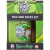 Set Rick & Morty con taza verde y calcetines estampados