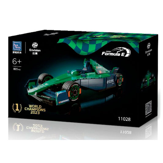 Kit PANTASY del monoplaza verde y negro Envision Racing Fórmula E - 2