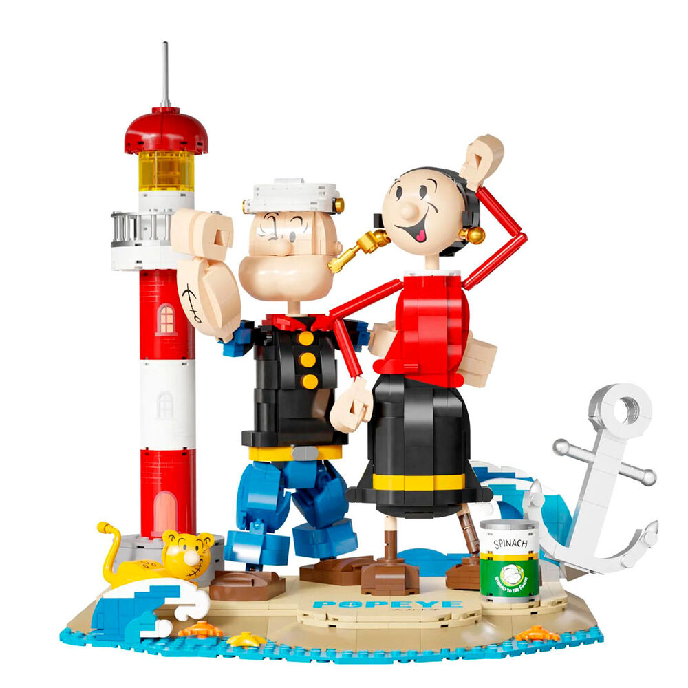 Kit de construcción PANTASY de Popeye y Olivia con faro y ancla