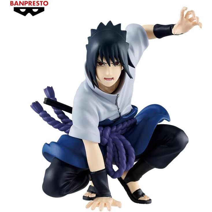 Figura de Sasuke Uchiha de Naruto Shippuden en pose de combate