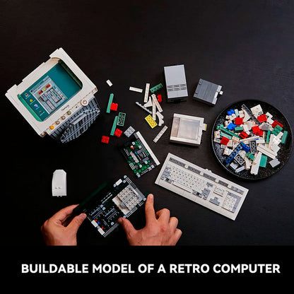 Kit PANTASY Retro Computer de construcción con ordenador retro blanco - 3