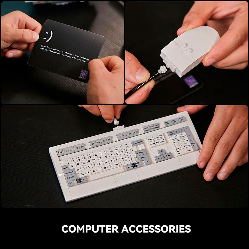 Kit PANTASY Retro Computer de construcción con ordenador retro blanco - 6
