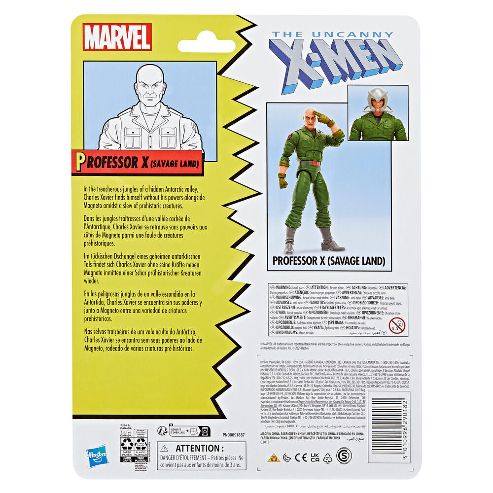 Figura articulada de Professor X Savage Land de 15 cm con traje verde y accesorios - 5