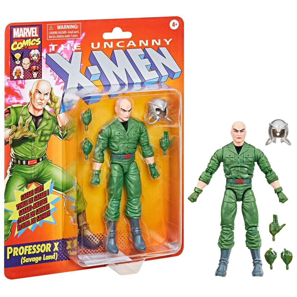Figura articulada de Professor X Savage Land de 15 cm con traje verde y accesorios