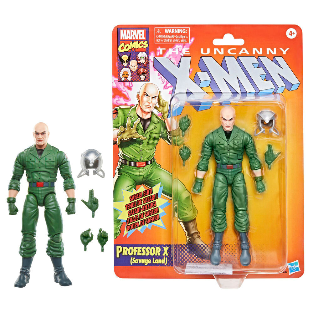 Figura articulada de Professor X Savage Land de 15 cm con traje verde y accesorios - 6