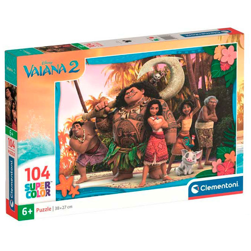 Puzzle Disney Vaiana 2 Clementoni de 104 piezas