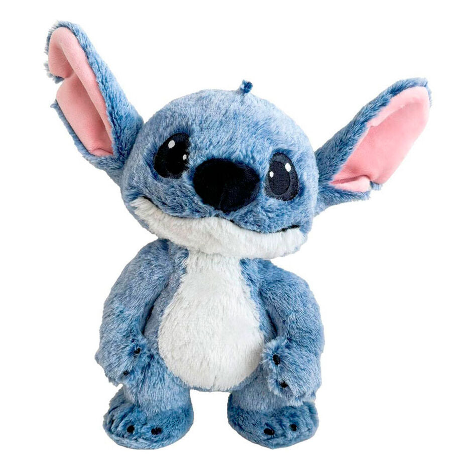 Peluche de Stitch Disney azul de 25 cm con orejas rosas - 2
