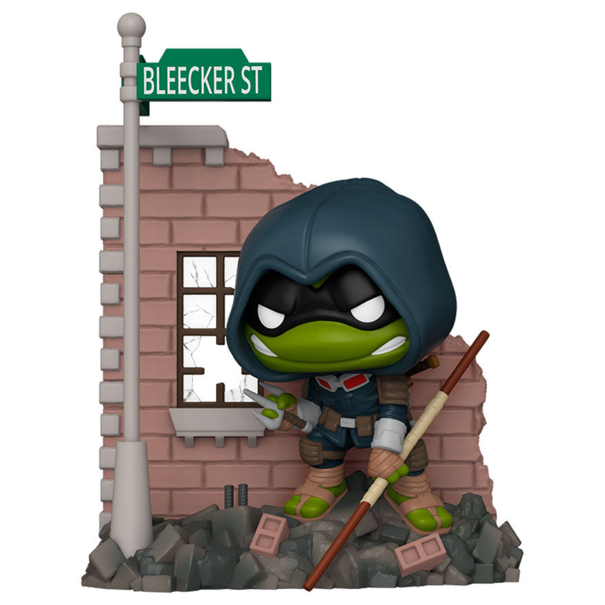 Figura FUNKO POP Deluxe de The Last Ronin sobre escombros