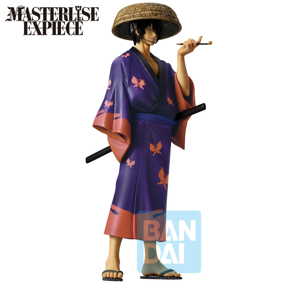 Figura Ichibansho de Shinsuke Takasugi de Gintama con kimono morado y sombrero de paja - 2