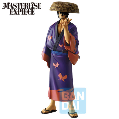 Figura Ichibansho de Shinsuke Takasugi de Gintama con kimono morado y sombrero de paja - 3