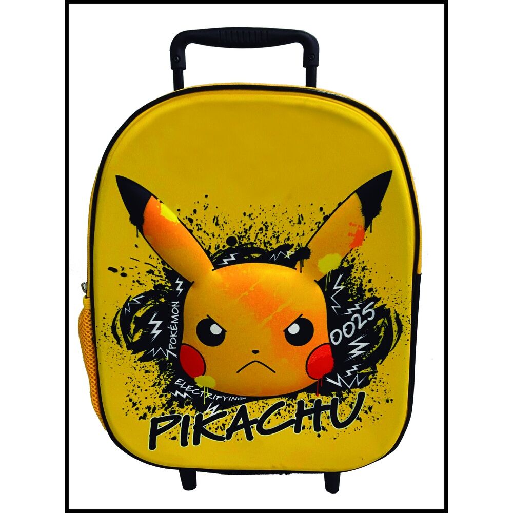 Trolley amarillo de Pikachu Pokémon con asa telescópica - 3