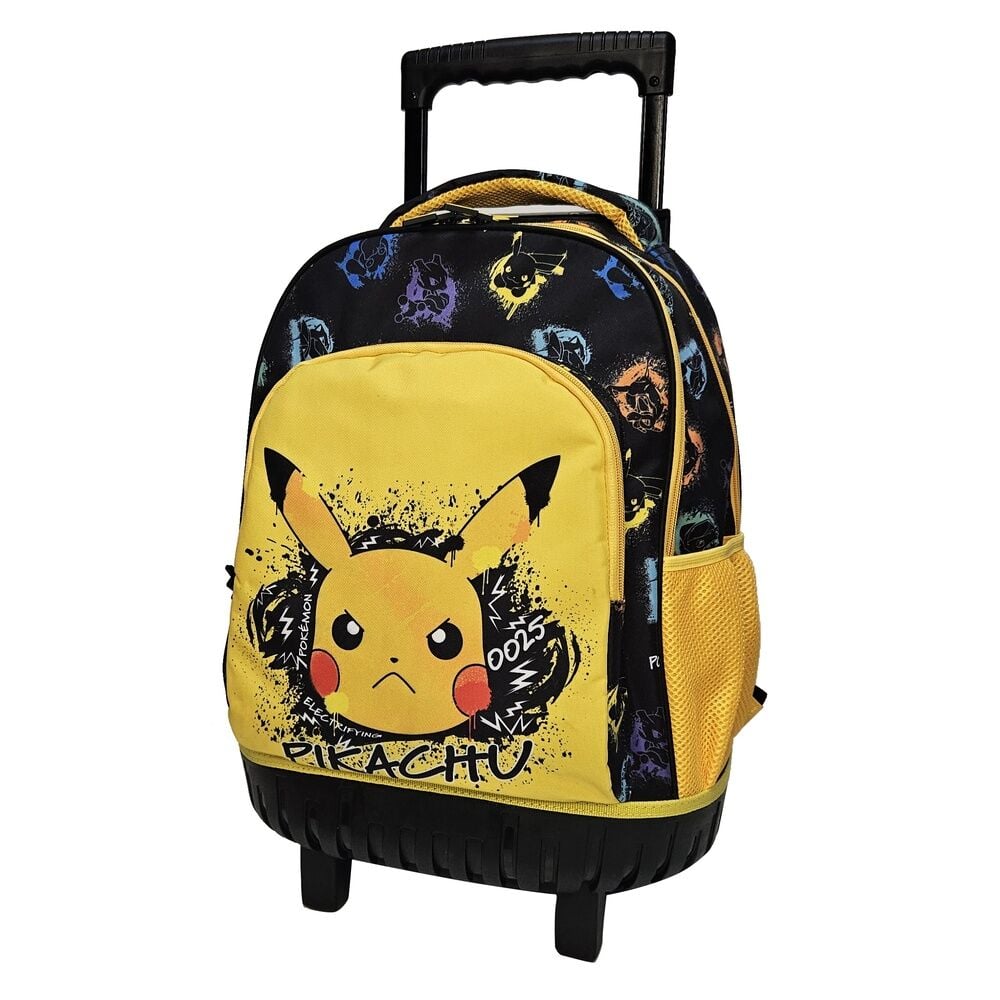 Trolley escolar Pokémon con diseño de Pikachu, ruedas y tirador extensible - 2