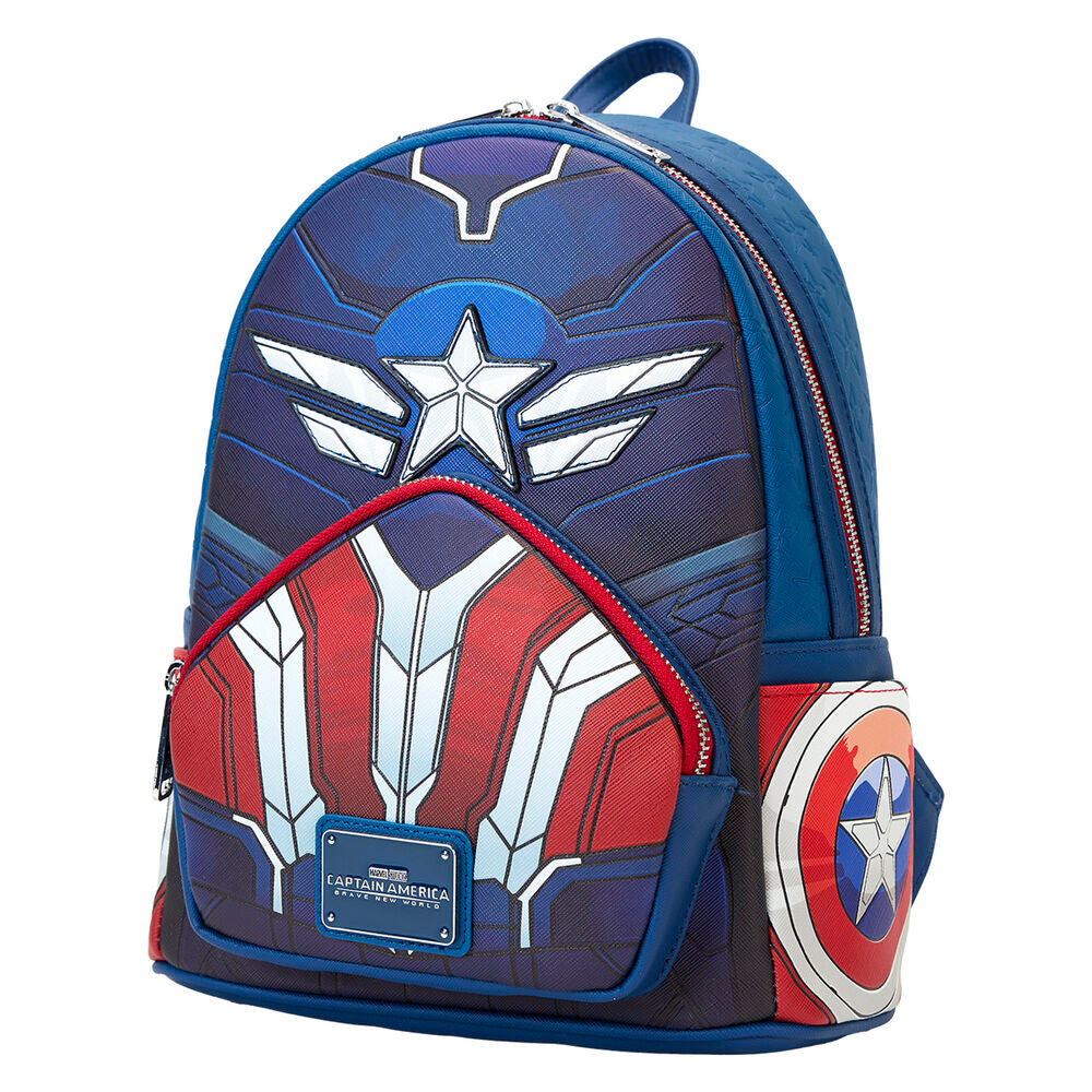 Mochila Loungefly de Capitán América Brave New World con alas - 2