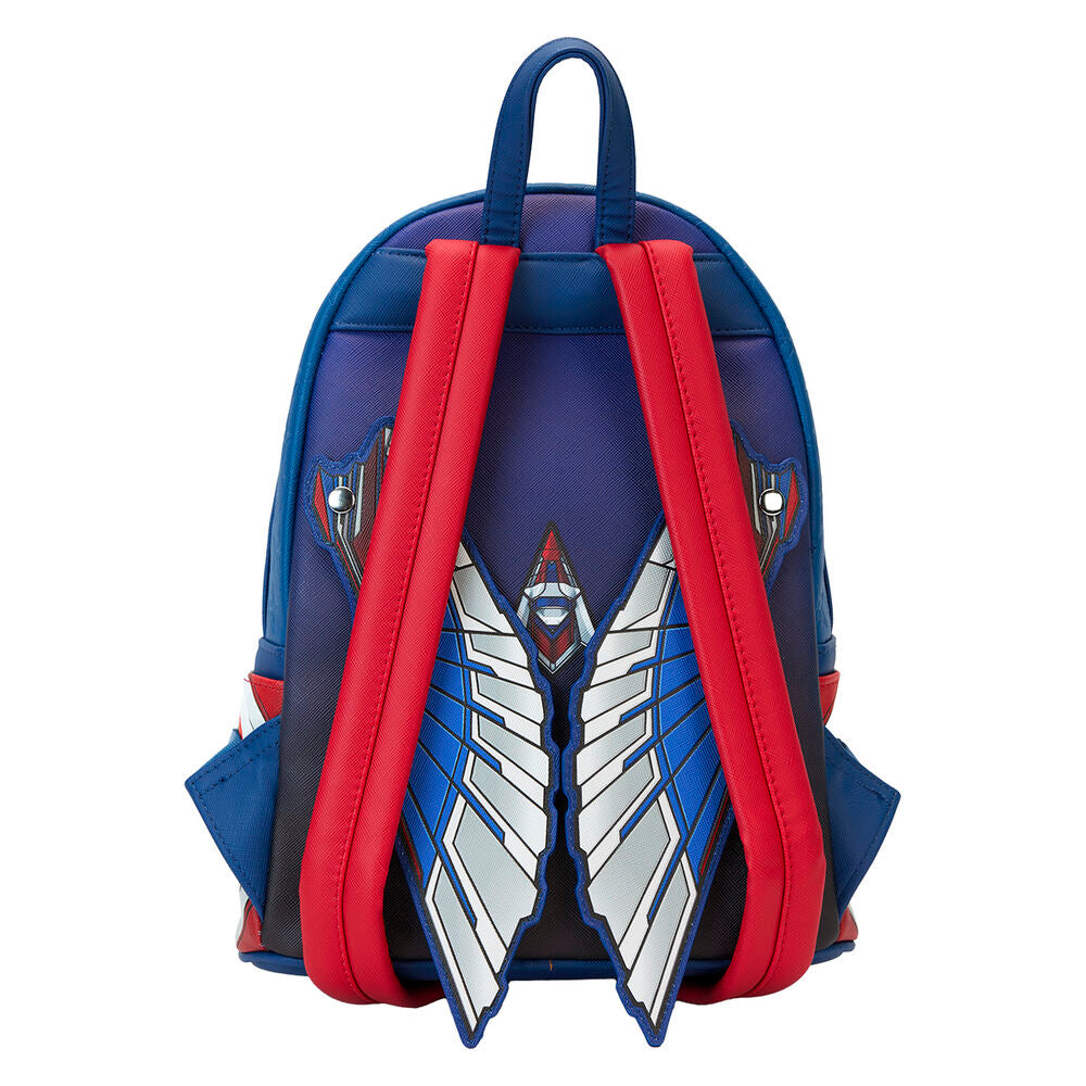 Mochila Loungefly de Capitán América Brave New World con alas - 5