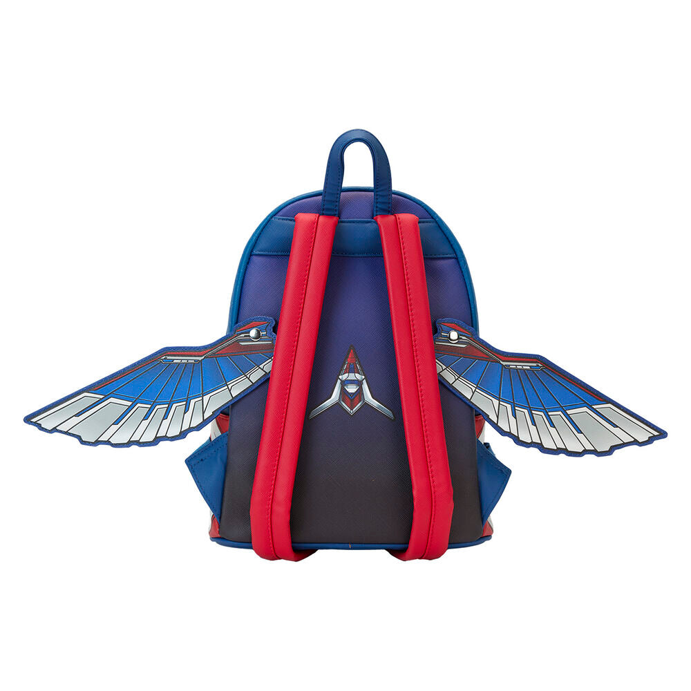 Mochila Loungefly de Capitán América Brave New World con alas - 3