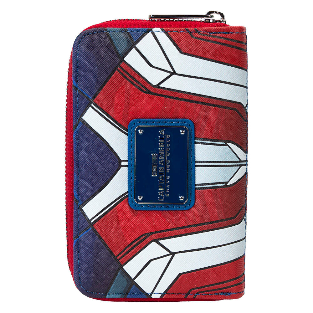 Cartera Loungefly de Capitán América azul y roja con emblema de estrella - 7