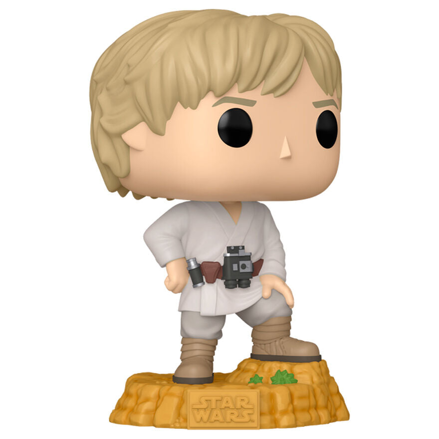 Figura Funko POP! de Luke Skywalker con base Star Wars
