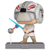 Figura Funko POP! de Luke Skywalker con sable azul y remote esférico