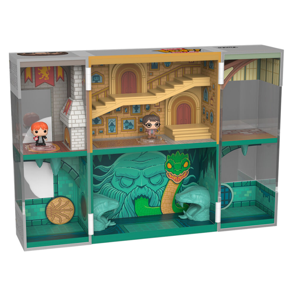 Escenario FUNKO Bitty POP! del castillo de Hogwarts con figuras