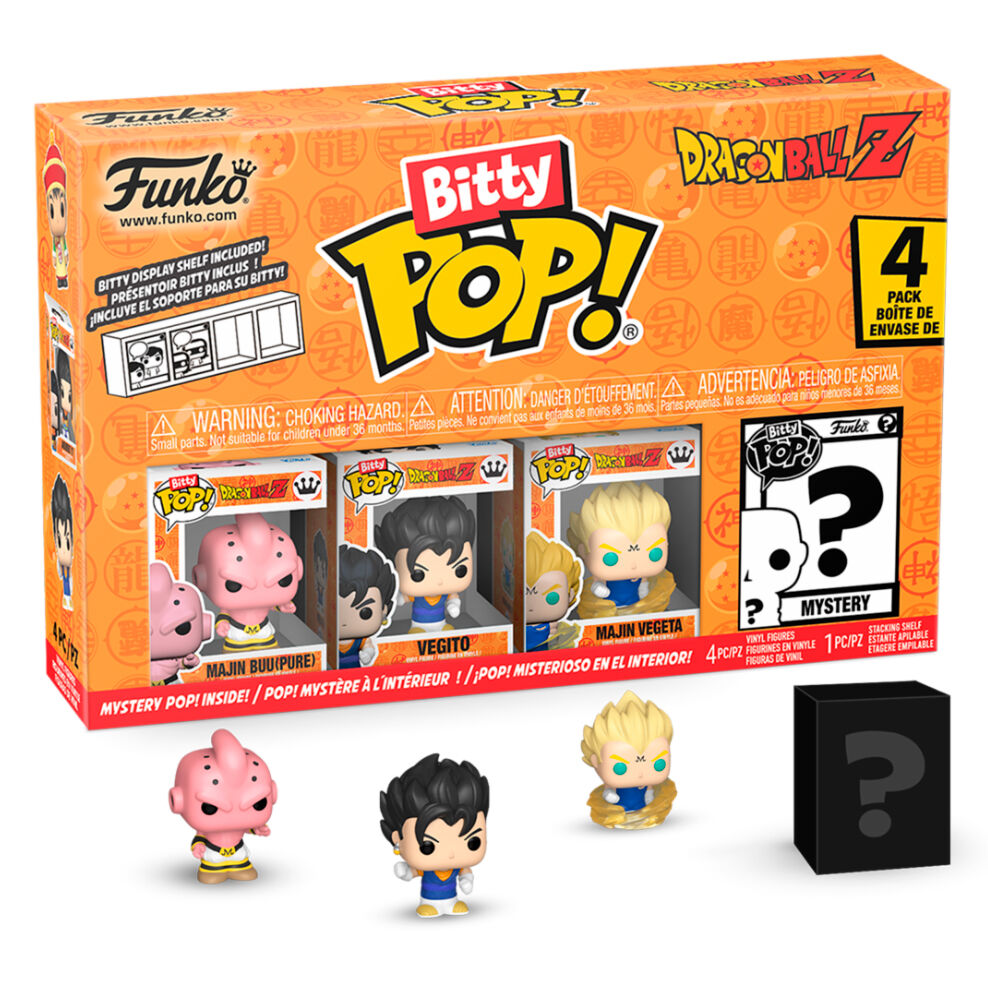 Blíster Funko Bitty Pop! Dragon Ball Z con cuatro figuras