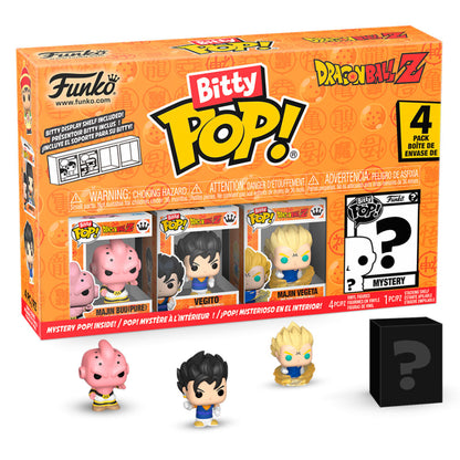 Blíster Funko Bitty Pop! Dragon Ball Z con cuatro figuras