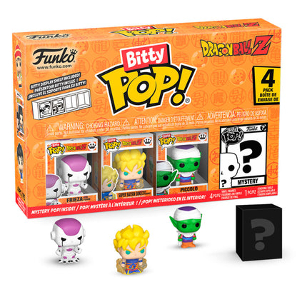 Pack de 4 Funko Bitty Pop! de Dragon Ball Z con Frieza, Goku, Piccolo y figura misteriosa