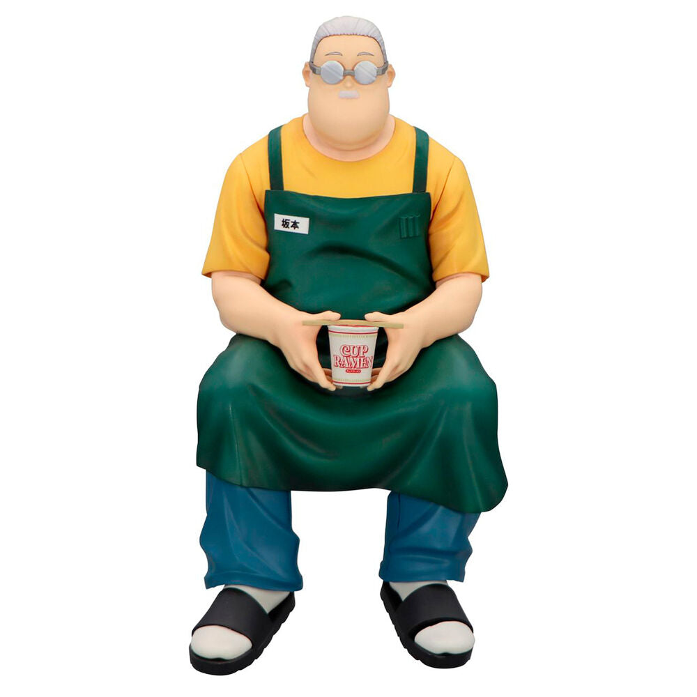 Figura Noodle Stopper de Taro Sakamoto sentado con gafas y delantal verde - 3