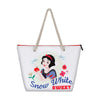 Bolsa de playa blanca de Blancanieves Disney con asas de cuerda
