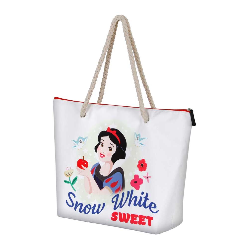 Bolsa de playa blanca de Blancanieves Disney con asas de cuerda - 2
