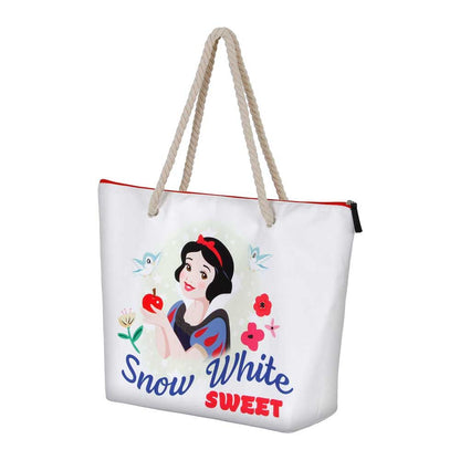 Bolsa de playa blanca de Blancanieves Disney con asas de cuerda - 2