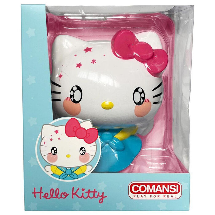 Figura Hello Kitty COMANSI de 16 cm con vestido azul y amarillo - 3
