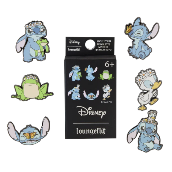Blind box Mystery Pin de Stitch Disney Loungefly con diseños surtidos