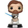 Figura Funko POP de Obi-Wan Kenobi de Star Wars Clone Wars con sable azul