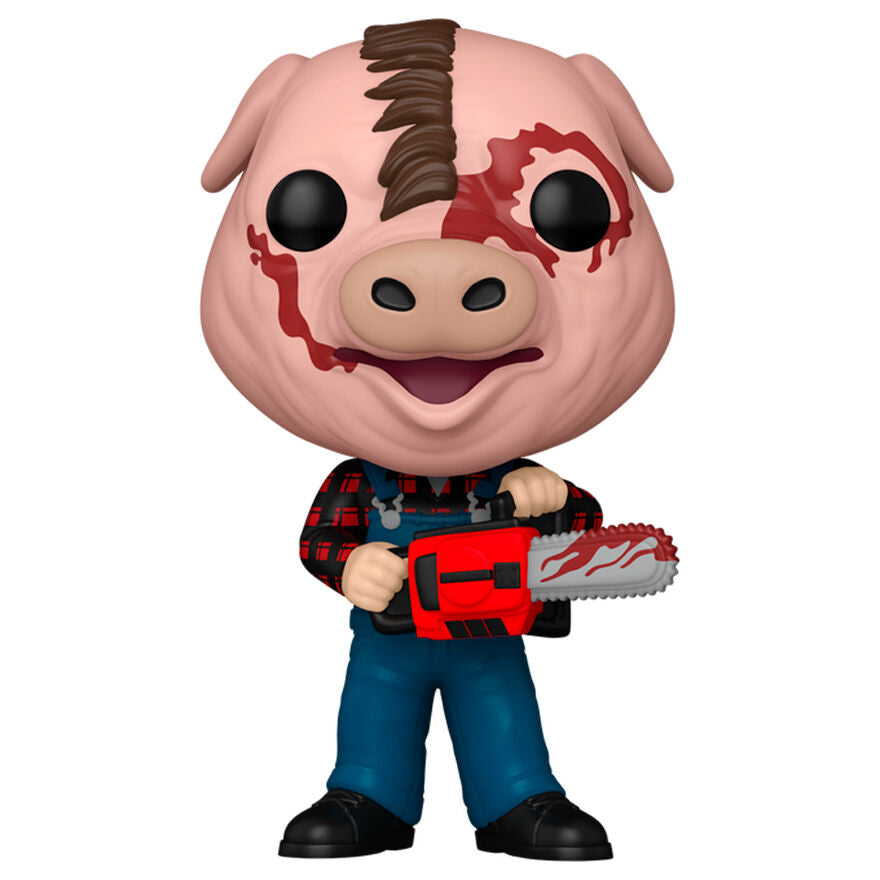 Figura Funko POP de Vincent Smith con cabeza de cerdo y motosierra