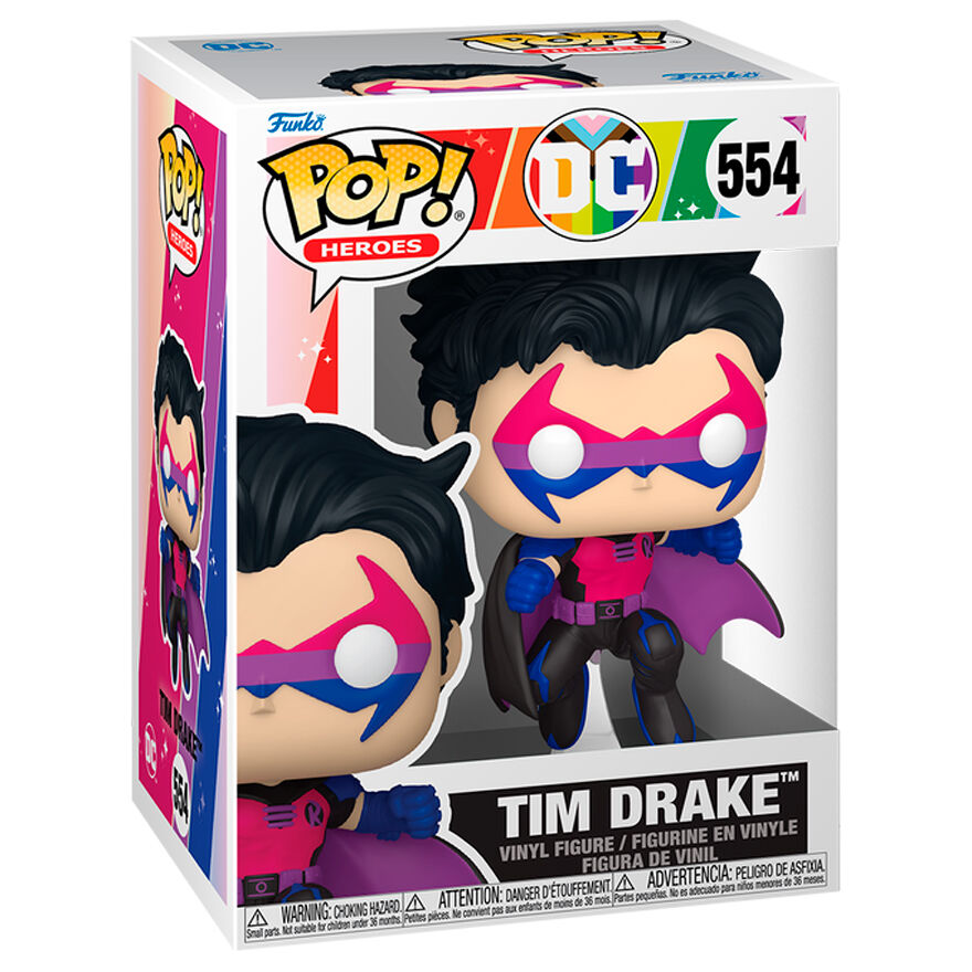 Figura Funko POP! DC Comics de Tim Drake con capa morada - 2
