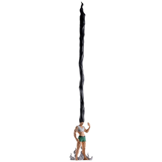 Figura de Gon de Hunter x Hunter con melena negra alargada y base gris