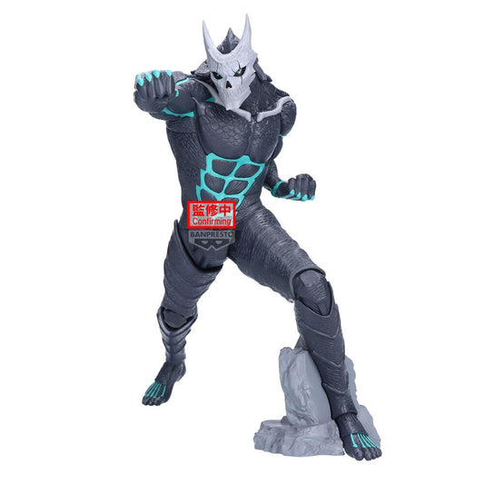 Figura Banpresto Grandista de Kaiju No. 8 con cuernos y detalles turquesa