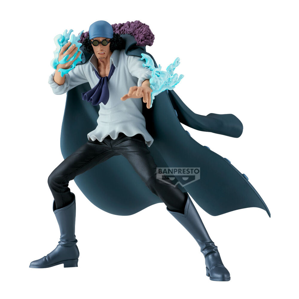 Figura Kuzan Battle Record de One Piece con efectos de hielo