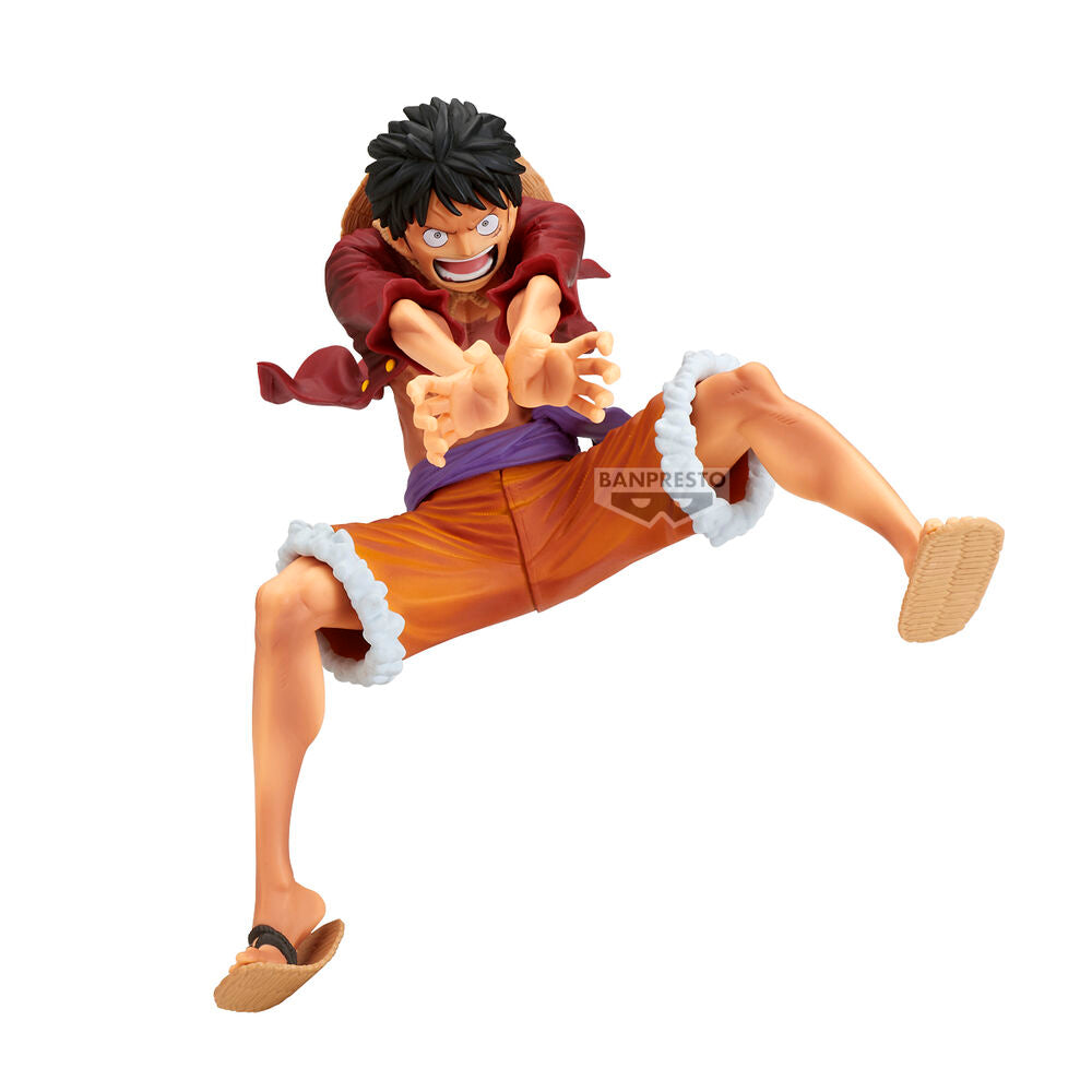 Figura de Monkey D. Luffy Maximatic en pose de acción
