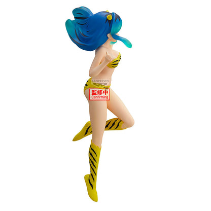 Figura de Lum de Urusei Yatsura con cabello azul y conjunto amarillo a rayas - 2