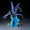 Figura de Beerus de Dragon Ball Super en pose de acción