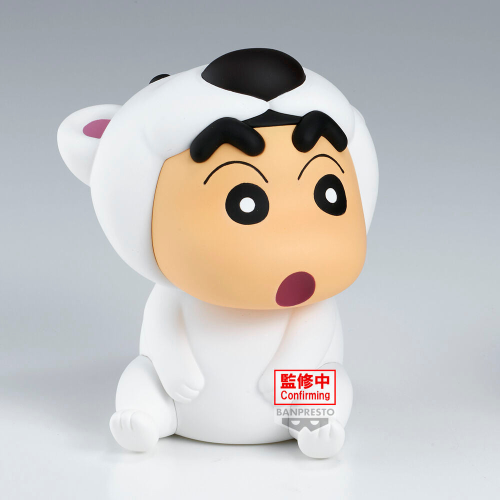 Figura de Crayon Shinchan con disfraz blanco de oso polar - 3