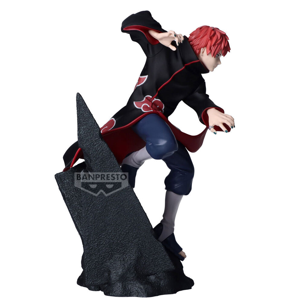 Figura de Sasori de Naruto Shippuden en pose dinámica sobre una base negra - 3