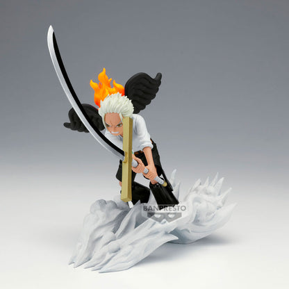 Figura Hawk Senkozekkei de One Piece con espada, alas negras y llamas - 2