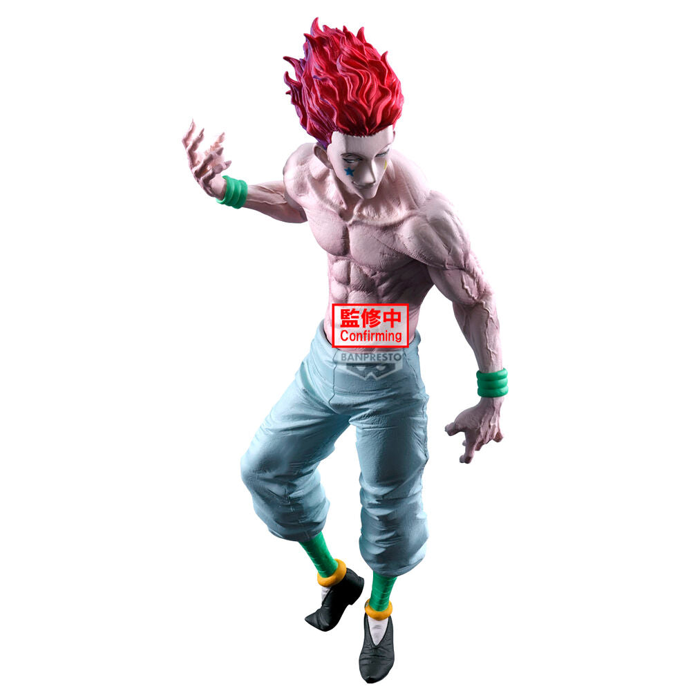 Figura de Hisoka Grandista de Hunter x Hunter con cabello rojo