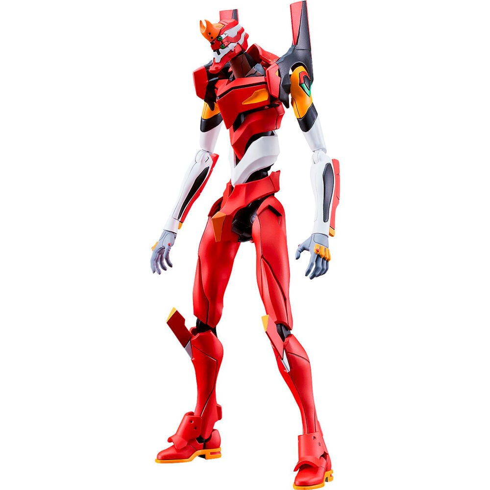 Figura MODEROID Evangelion Unit-02 roja y blanca de 16,5 cm