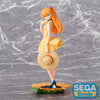 Figura Luminasta Akura de Evangelion con vestido amarillo y base de girasol
